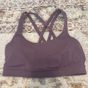 Lululemon Athletica Purple Strappy Sports Bra